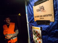 PA 06  Plan-les-Ouates, le 15 août 2014. 8ème édition du Plein-les-Watts Festival consacré au Reggae. Entrée de la zone backstage.©Pierre Albouy