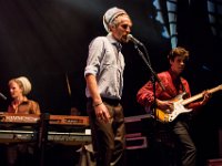 PA 18  Plan-les-Ouates, le 15 août 2014. 8ème édition du Plein-les-Watts Festival consacré au Reggae. De gauche à droite, Mathias Liengme, Quentin Chappuis et Solal Excoffier, musiciens d'un soir pour Cedric "Congos" Myton, tête d'affiche de la soirée.©Pierre Albouy